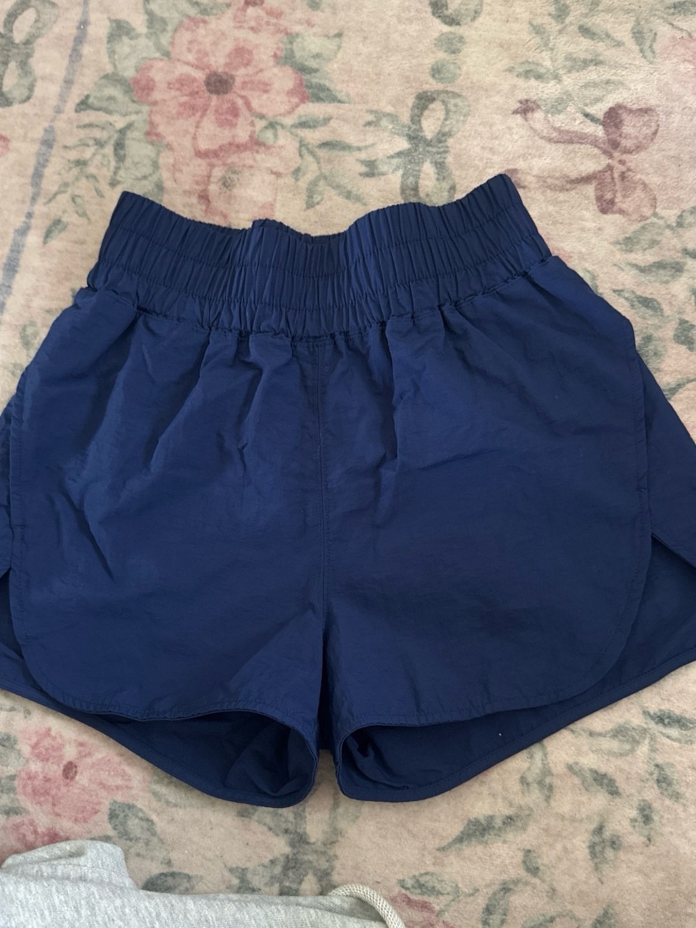 Zenana Outfitters Navy Elastic-Waist Athletic Shorts